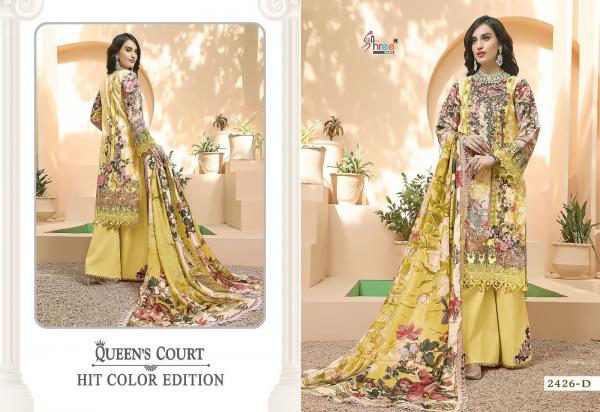 Shree Queens Court Hit Color Edition Cotton Dupatta Pakistani Suit Collection